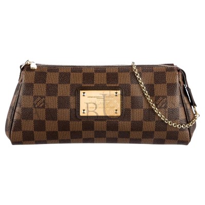 LOUIS VUITTON DAMIER EBENE EVA CLUTCH BAG M55214 (25*13*4cm) LOUIS VUITTON DAMIER EBENE EVA CLUTCH BAG M55214 (25*13*4cm)